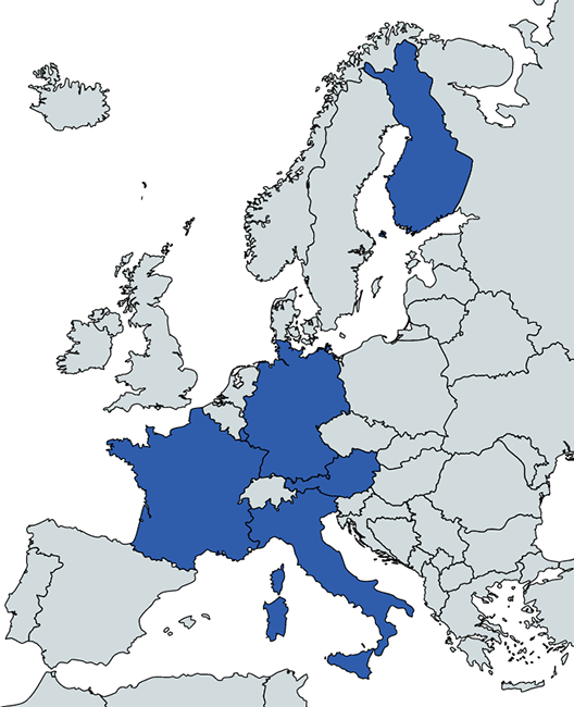 THEIA-XR consortium map